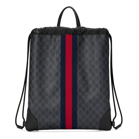 gucci for men china backpack|Gucci drawstring backpack for men.